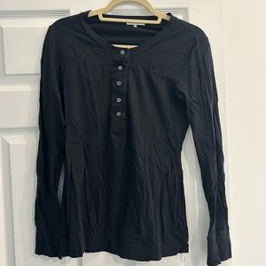 Black James Perse crew neck long sleeve